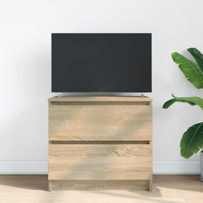 VidaXL Meuble TV chêne sonoma 60x35x54 cm bois d'ingénierie, support TV, meuble hifi, centre de divertissement, buffet TV, 861780