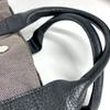 HERMES Sacquahne MM Sacquahne MM Bag Tote Bag Hand Bag Leather/Canvas gray/Black