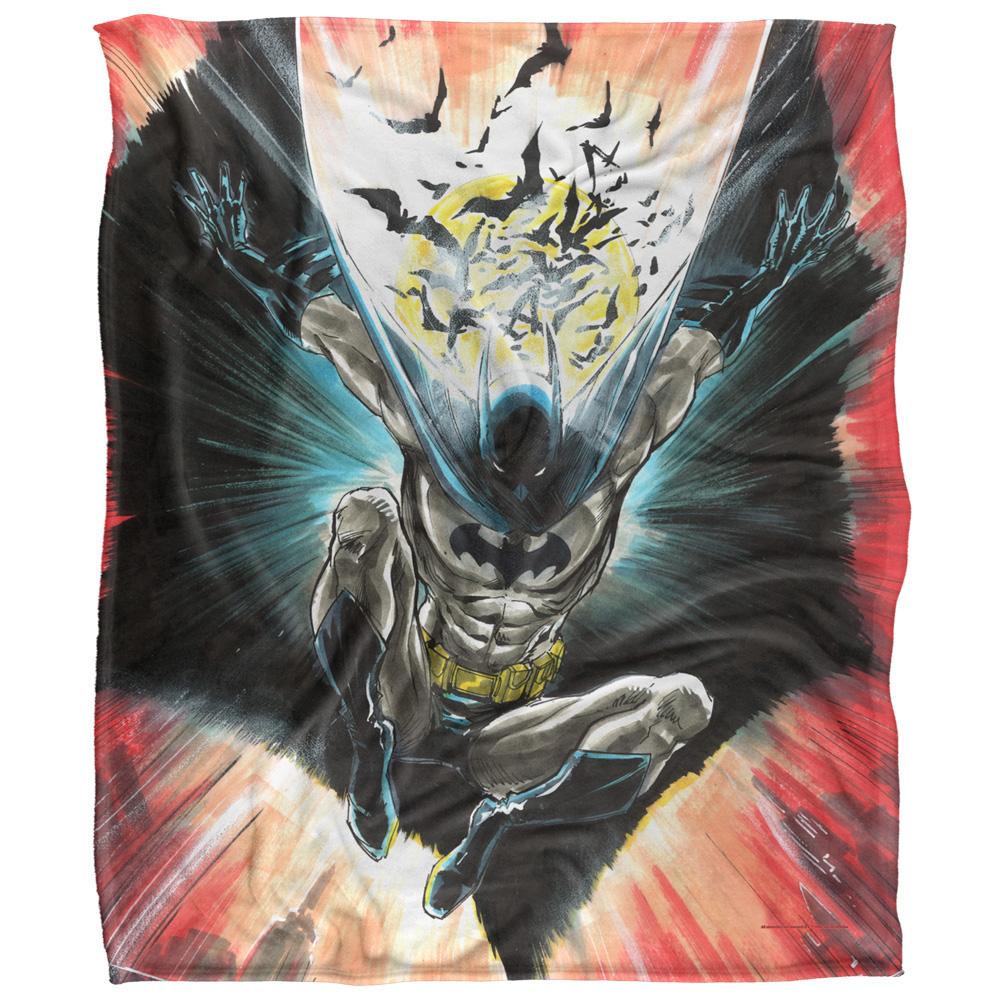 Batman Silky Leaping Soft Touch Blanket