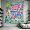Slime Rancher Wall Tapestry Aesthetic Wall Hanging Printed Fabric Blanket Decorative Tapestries for Bedroom Living Room Home Decor