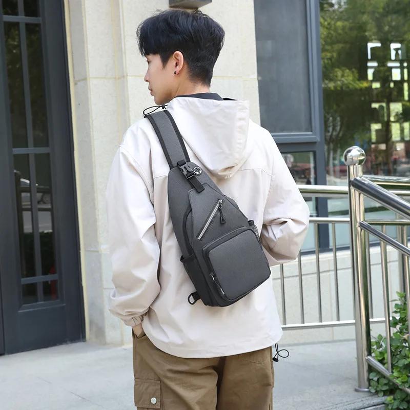 Oxford Cloth Chest Bag Crossbody Bag Multifunction Shoulder Bags Men And Women Outdoor Leisure Travel Shoulder Bags Backpacks