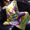 Custom Name Game Controller Theme Printed Blanket - Perfect for Couch, Bed, Travel & Outdoor Use | Machine Washable, Cozy & Durable.