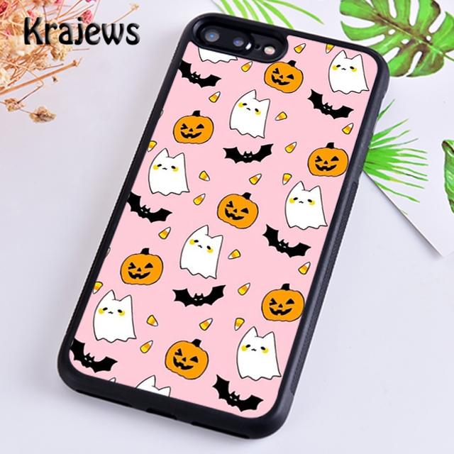 Krajews Halloween Moon Witch Horror Phone Case Cover For iPhone 17 Air 16 15 14 plus 11 12 13 pro max coque Fundas