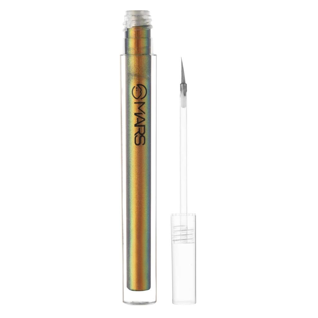 MARS Northern Lights Duo Chrome Liquid Eyeliner (1.5 Ml) (02-SOLAR FLARE) | Quick Dry Formula | Water Resistant | Smudgeproof | Rich Pigmentation