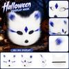 Plüsch-Halbmaske mit Juwelen für Halloween-Maskenball-Kostüm