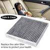 2x Auto Pollen Innenraum Klimaanlage Filter Aktivkohle 80292-TF0-G01 80291-TF0-E01 Für Honda City CR-Z Fit 3 HR-V Insight