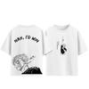 Jujutsu Kaisen Gojo Satoru T-Shirt, Unisex Sommer Baumwolle Y2K Stil Outfit, Modisches Kurzarm Oberteil für Anime Fans, Streetwear
