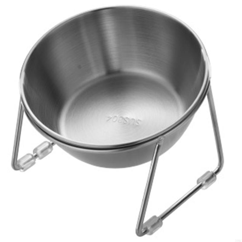 

Double Bowl Dog Bowl Stand For Most Breeds With Dishes Heavy Duty J0MC