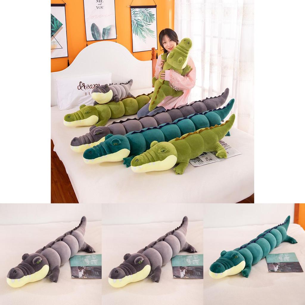 Cute Crocodile Plush Toy Long Pillow For Girlfriend Sleeping 80cm-180cm