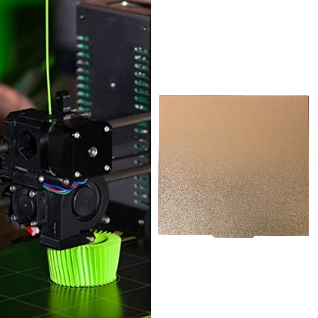 3D Printer Build Plate 500x500mm Dual Sided PEI 3D Printer Heated Bed Platform with Magnetic Base