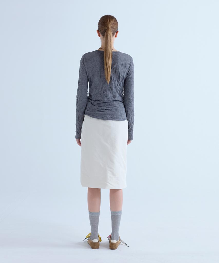 VOYONN Cape Crinkle Long Sleeve T-Shirt 0203
