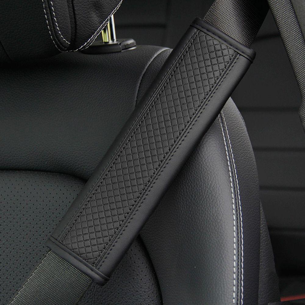 Leather Safety Belt Cover Seat Belt Padding Pad Shoulder Cushion Strap Safety Belt Shoulder Cover