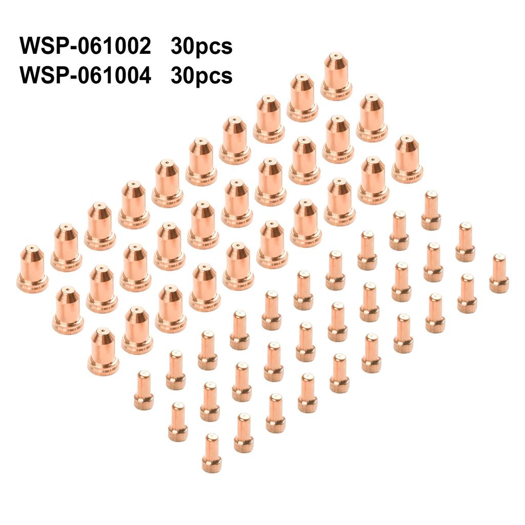 Enhance Your Welding Efficiency with PT 80 IPT 80 Plasma Cutter Torch Electrode and Tips 60pcs WS OEM Compatible Consumables