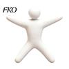 Standing Man Ornament 1/8Pcs 3D Printed Game Character Figure, Sitting Lying Figurine, Customizable Toy Abstract White Statue, Collectible Gift