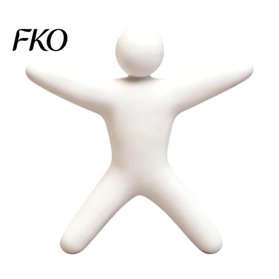 Standing Man Ornament 1/8Pcs 3D Printed Game Character Figure, Sitting Lying Figurine, Customizable Toy Abstract White Statue, Collectible Gift