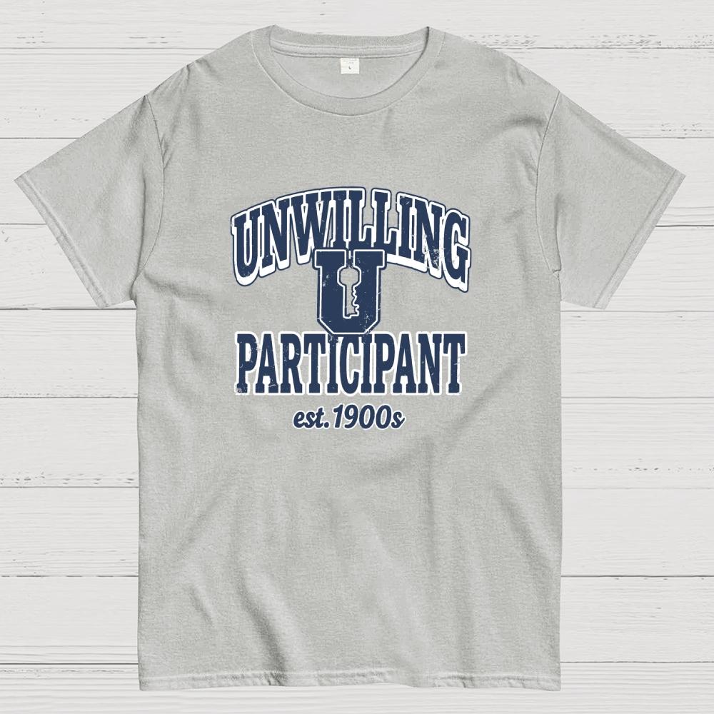 Unwilling Participant Cotton Summer Casual Cool Loose T-Shirt