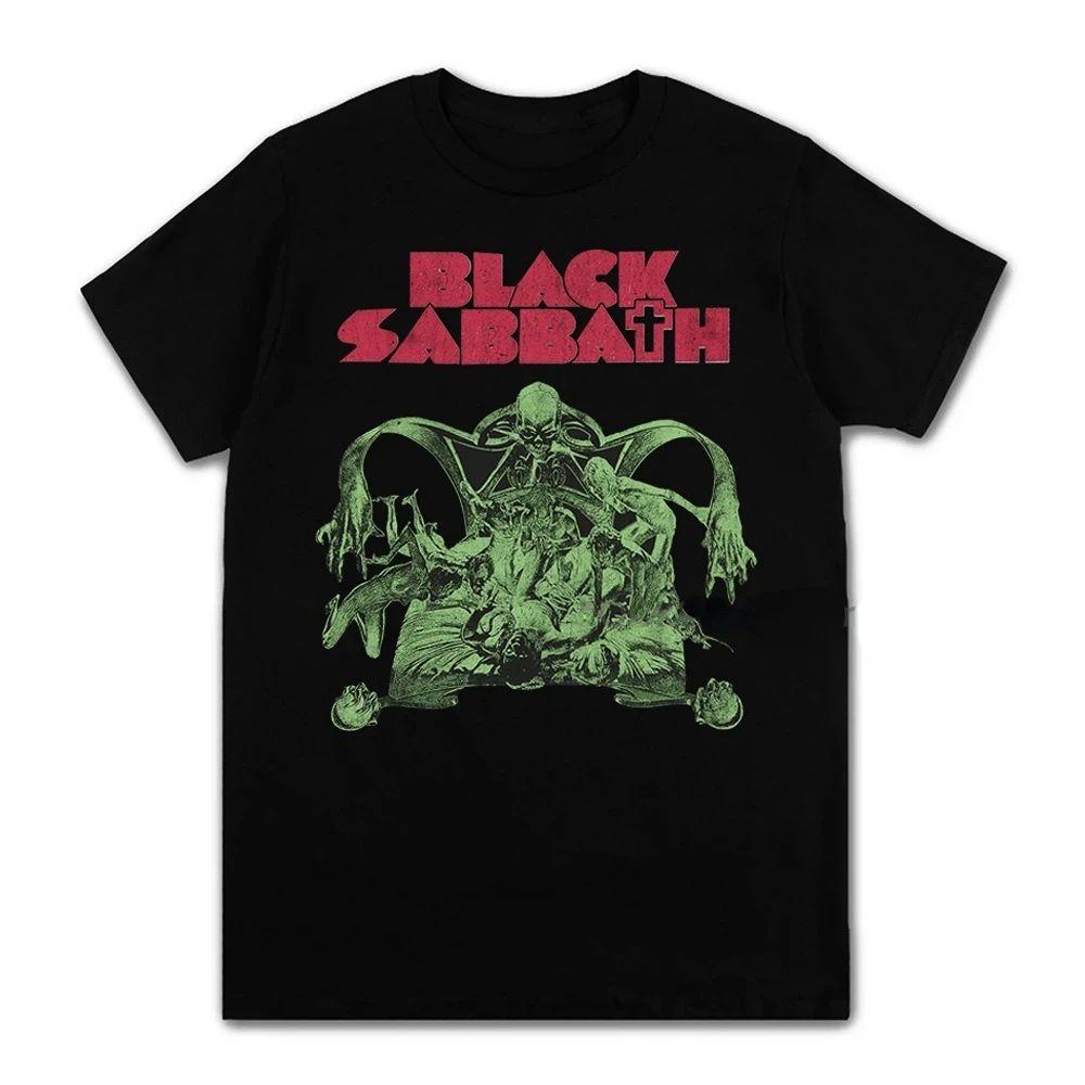 Black Metal Rock Band T Shirt Black Sabbath Men Women Black Oversized Short Sleeve Plus Size T Shirt Unisex Streetwear Clothing