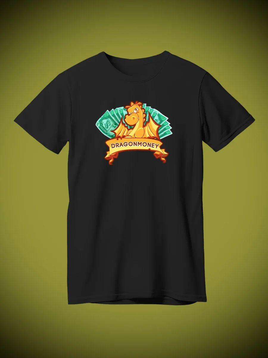 

Футболка с драконом и деньгами 4XL