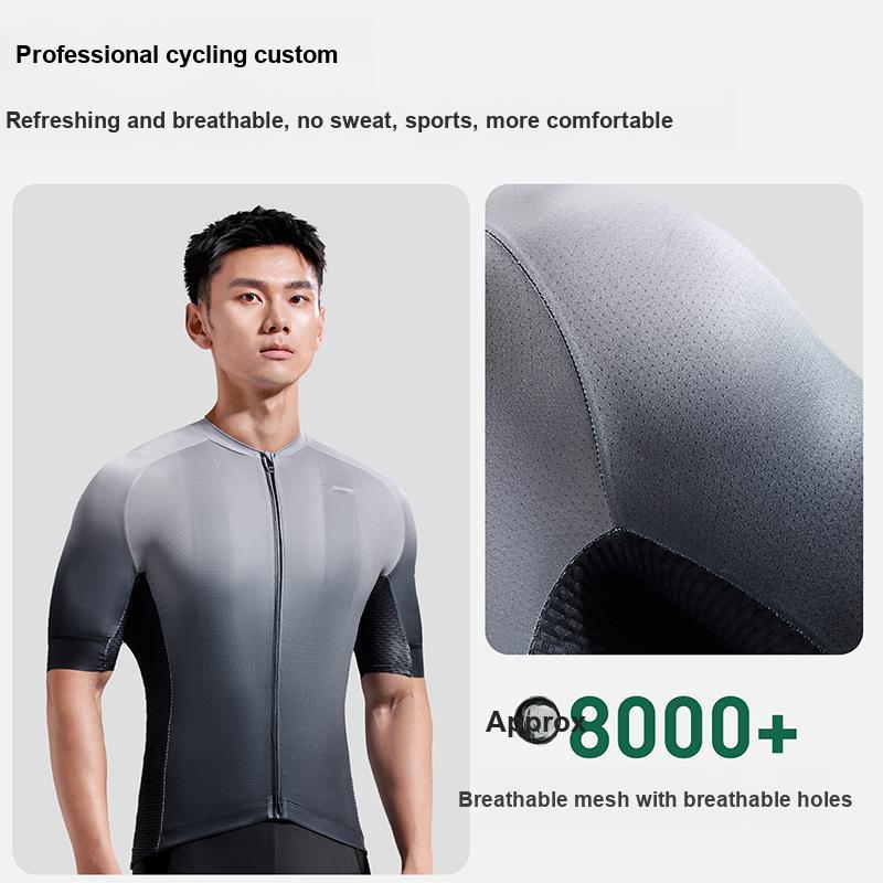 Li Ning Cycling Series Comfortable Fitted Professional Racing Breathable Quick-Dry Moisture-Wicking Cycling Suit LCTY057-1+LCUK185-1