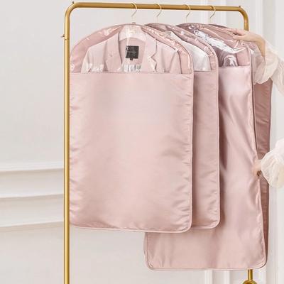 Clothing Hanging Bag Clothes Dust Cover Suit Coat Dust Cover Wardrobe Clothes Storage Bag Dustproof Garment Dress Organzier