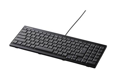 Buffalo B UFFALO USB Wired Slim Keyboard Black BSKBU14BK