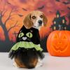 Cute Two Legged Dog Halloween Dress Soft Black Dog Pullover Comfortable Dog Lace Skirt Cosplay Party
