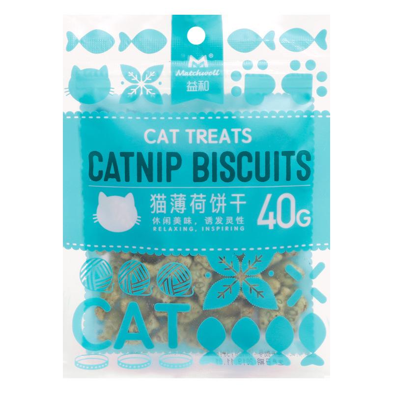 Yihe Catnip Cookies 40g, A Pet Snack for Cleaning and Grinding Teeth, and A Pet Product for Small Fish and Kittens