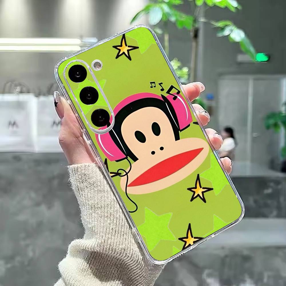 Cute Fun American Brand P-Paul Frank Phone Case For Samsung Galaxy A91,80,73,72 ,71,53,52,32 ,31,22,21s,20,Transparent Case