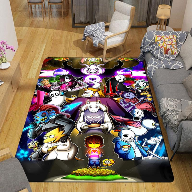 Tapis Undertale pour Salon ou Chambre à Coucher Tapis Doux et Confortable un Cadeau pour Anniversaire et Fête.NFF0928254