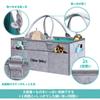 Ciilee Baby Diaper Storage Large Capacity with Detachable Foldable Baby Storage Car Travel Small Portable Baby Supplies Organizer Compartments Bag,