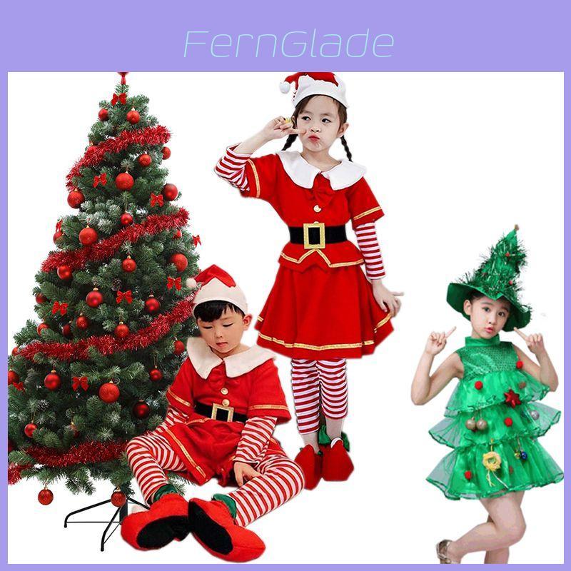 Delightful Christmas Tree Costumes For Girls Stylish Kids Outfit With Adorable Hat