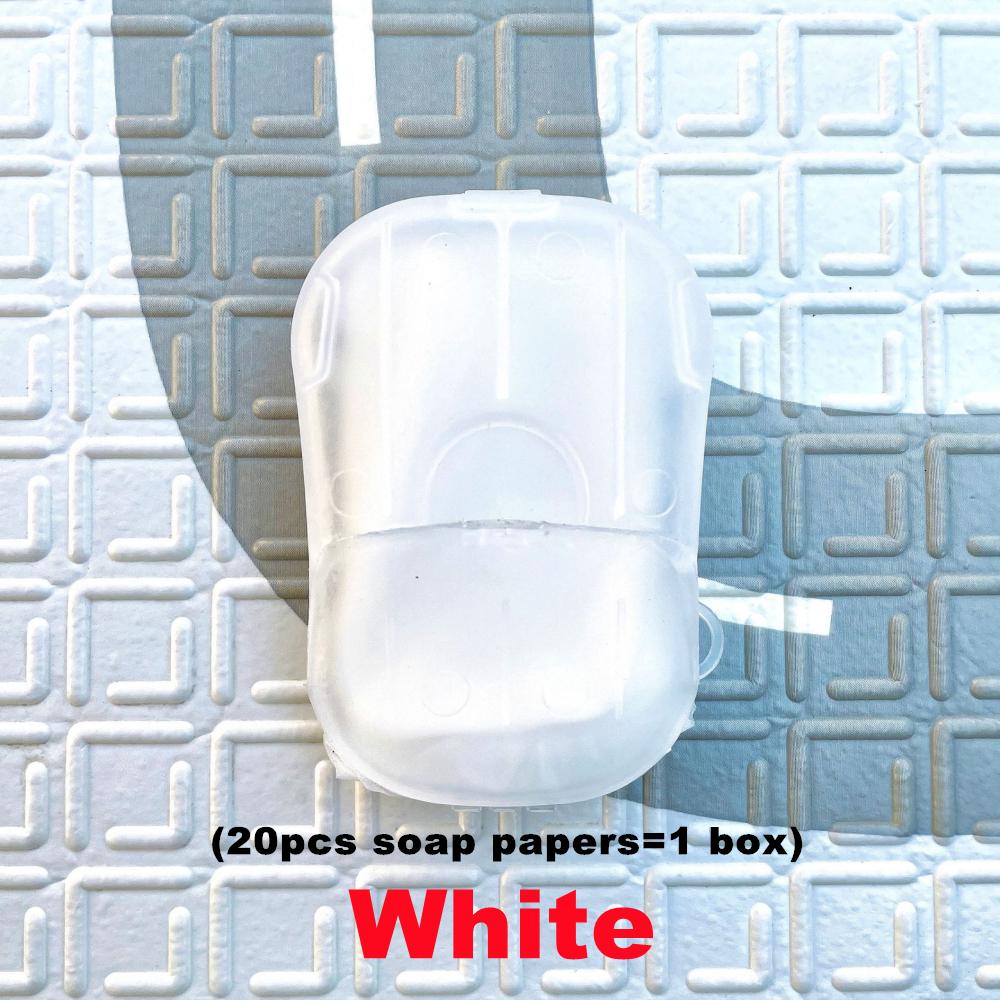 

20/60/120/200Pcs New Portable Mini Disposable Soap Paper Travel Soap Paper Washing Hand Bath Clean Scented Slice Sheets Mini 20pcs(1box)