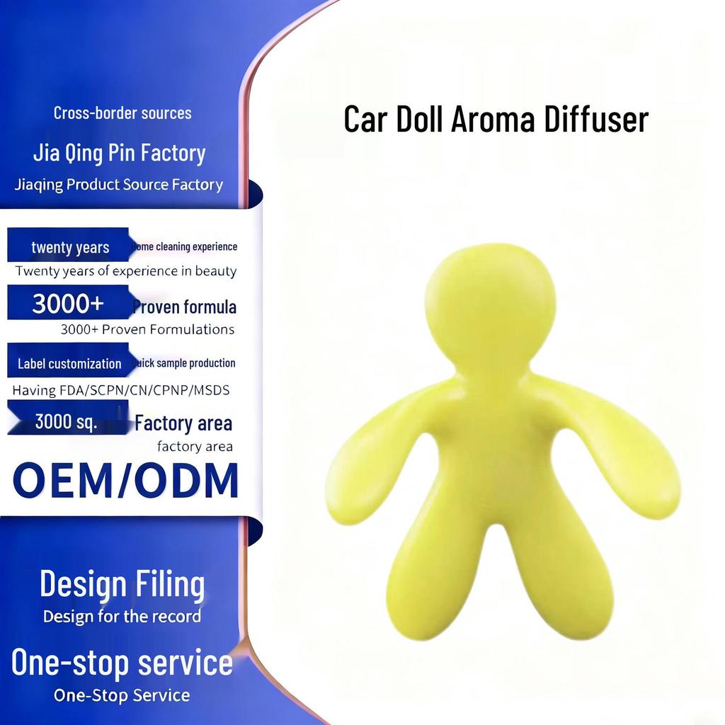 Car Vent Freshener: Creative, Long-lasting Light Fragrance Interior Ornament Doll.