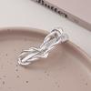 3pcs Metal Cutout Hair Clip Duck Beak Clip Square Clip Pearl Clip Diy Hair Accessories