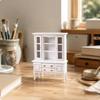 Versatile 1:12 Scale Wooden Display Cabinet Functional Miniature Cupboard Sturdy