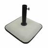 Square Umbrella Base Concrete 45x45x7.3 Cm 25KG White Garden Pool 10459