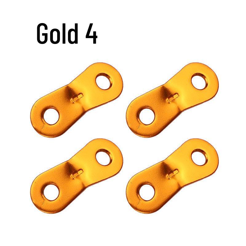 Double-Eye Fixed Outdoor Aluminum Alloy Tent and Canopy Rope Buckle
