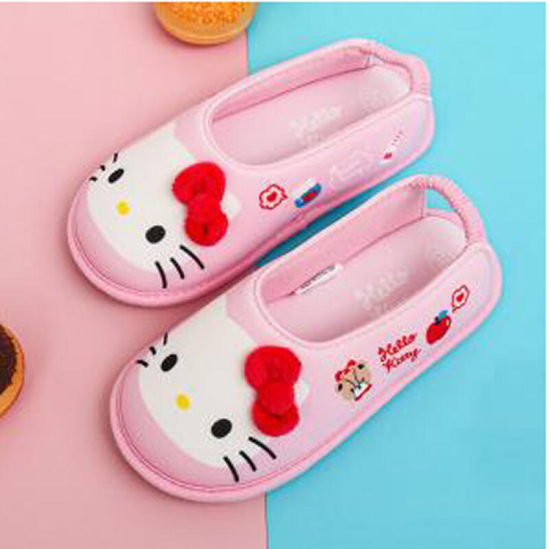 Hello Kitty Ribbon Non-Slip Slippers 160