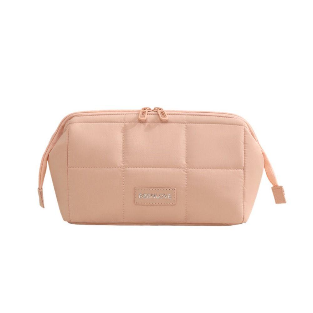 Handheld Makeup Organizer Wide-open Toiletry Storage Bag Fashion Women  Cosmetic Bag  Travel