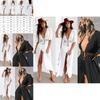 Schickes Damen Spitzen-Häkel-Strandkaftan-Kleid für mühelosen Sommerstil