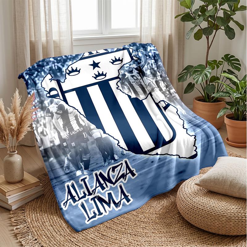 Algeria National Football Theme Blanket Soft Flannel Blanket Plush Throw Blanket Cozy Sofa Bed Blanket for Home Decor