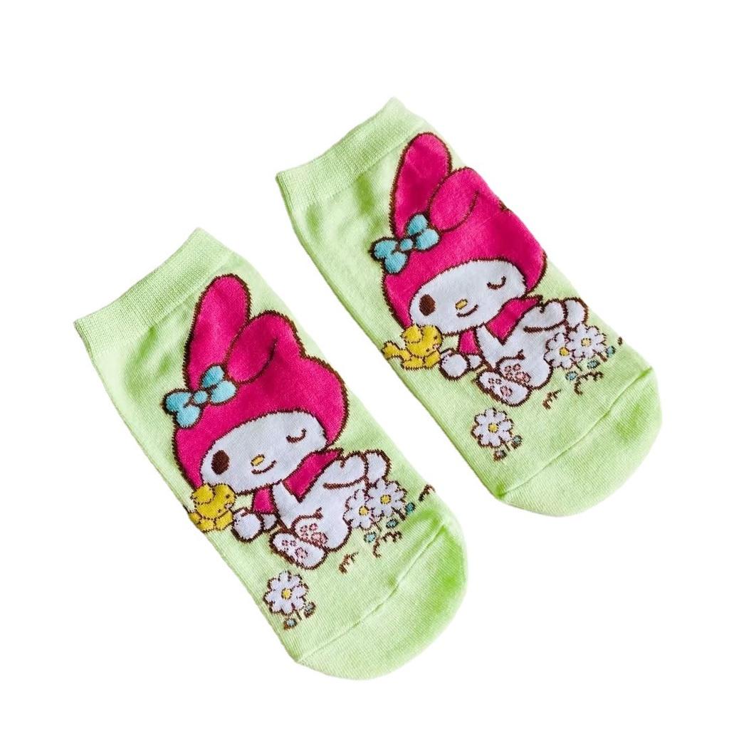 

Милые мультяшные хлопковые носки для девочек дышащие и противоскользящие весенне-летние низкие носки-невидимки с персонажами) Melody