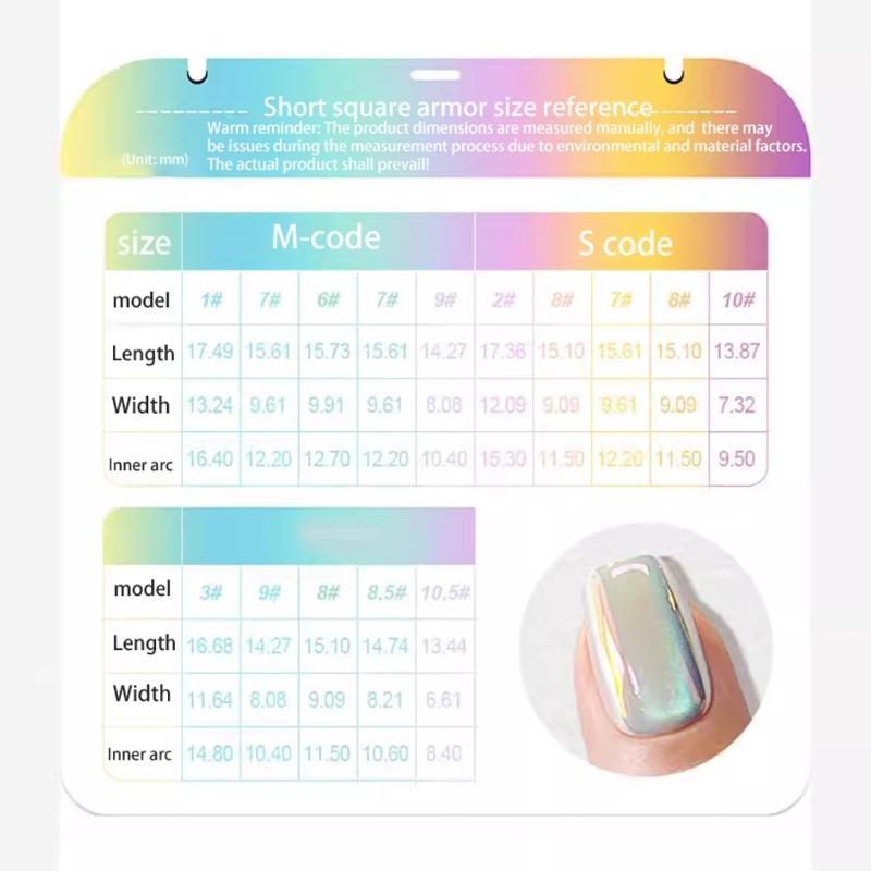 Französische Falsche Nägel Aufklebbare Nägel Kurz Quadratisch Farbverlauf Press-on Nägel DIY Kunst Zubehör Display für Persönlichen Stil