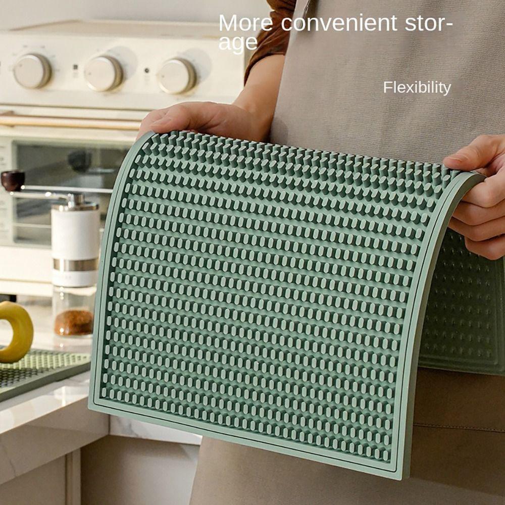 Fantasy Style Draining Mat Silicon Drying Mats 2024 Tableware Mat  Kitchen