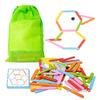 Colorful Ice Cream Stick Puzzle Set Wooden Diy Montessori Early Learning Challenge Table Games Boys Girls Travel Party Gift