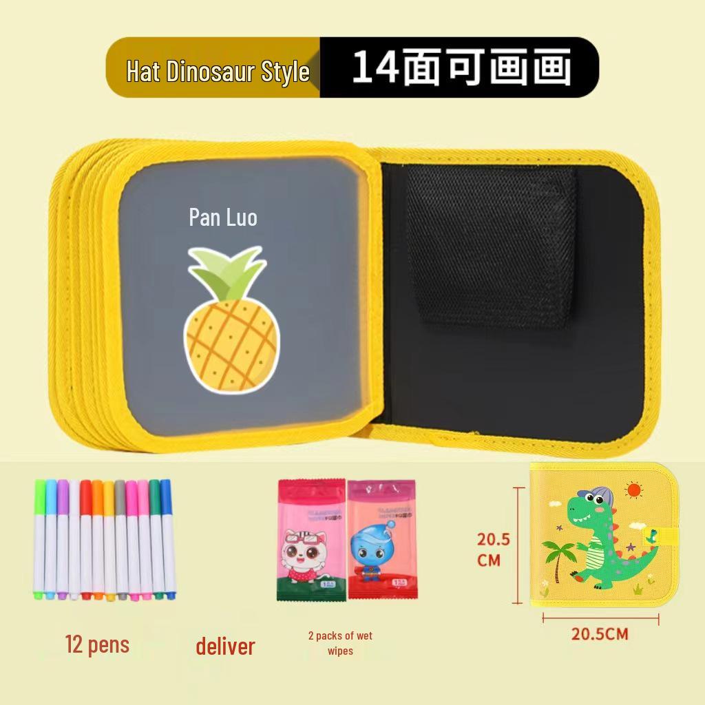 Portable Children's Drawing and Coloring Board - Reusable, Erasable, and Compact Toy for Kids
