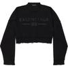 Balenciaga SS25 Knitwear Regular Fit Unisex Black 821795T33691000