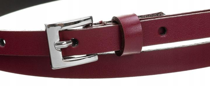 Classic, Narrow Women's Belt with a Silver Metal Buckle