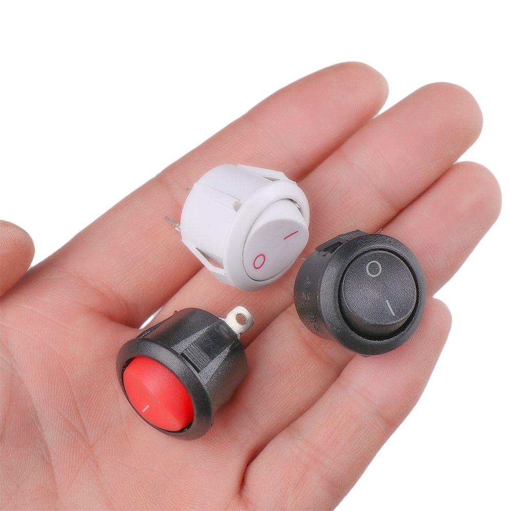 5pcs Fashion Plastic Boat Rocker Car Boat Push Button Toggle Switch 2PIN ON/OFF