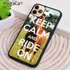 MaiYaCa Keep Calm and Ride On Love Horses Pony Phone Case For iPhone 17 Air 16 Pro Max 15 14 Plus 12 13 Cover Coque
